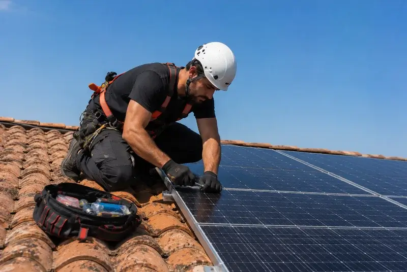 Maintenance et monitoring de panneaux solaires à Noailhac